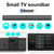 BT5 TV Soundbar Subwoofer TWS Surround Sound Wireless Soundbox Bluetooth Speaker with FM Radio Home Theater Speaker for Computer