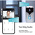 Ubox HD 1080P WiFi Doorbell Camera Wireless Video Doorbell Two-way Visible Intercom System Night Vision with PIR Motion Detect