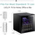 Antarctic Star 12 Bottle 70 Can Wine Cooler/Cabinet Beverage Refrigerator Small Mini Fridge,Compact/Portable Wine Cellars,Black