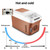 Portable Electric Cooler Refrigerator For Car Mini Fridge 220V 12V 24V Cool Ice box Freezer For Camping Home Truck Beach Vehicle