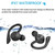 20 Hours Play time Swimming Waterproof Bluetooth Earphone Dual Wear Style Sport Wireless Headset TWS Ipx7 Earbuds Stereo