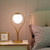 Nordic Brass Table Lamp Round Bedside Lamp Glass Ball Bedroom Light Living Room Study Room Office LED Decorative Desk Lamp