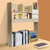 Desk Shelf Desktop Shelves Desktop Bookshelf Organizer,   Office Shelves Storage Rack, Natural MDF Display Stand Shelf