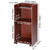 VEVOR Wood Podium 2 x 4 FT Lecterns w/ 4 Rolling Wheels Baffle Plate & Shelf Easy Assembly Walnut for Church Office 