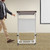 Mobile Stand Up Lectern Podium with Wheels, Portable Heavy Duty Desk, Height Adjustable Church Pulpit or Ceremony,
