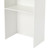 Stand- Portable Presentation Podium, Lectern Desk with Spacious Shelves for Churches, Restaurants, and Classrooms (White)
