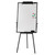 Magnetic Whiteboard Easel Black, 36 x 24 Inches, Portable Dry Erase Board Height Adjustable for School Office and Home