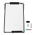 Magnetic Whiteboard Easel Black, 36 x 24 Inches, Portable Dry Erase Board Height Adjustable for School Office and Home