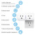 Gosund WP2 Surge Protector Mini Wi-Fi Double Plugs Side by Side With 10A Dual Smart Sockets for Alexa Google Home 