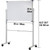 VEVOR Mobile Magnetic Whiteboard 36 x 24 Inch Double Sided 360 Degree Reversible Rolling Dry Erase Board Height Adjustable