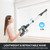 INSE 6in1 Rechargeable Stick Vacuum, Powerful Lightweight Cordless Vacuum Cleaner, Up to 45 Mins Runtime