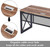 AUGURE-Industrial Home Office Desks, Rustic Wood Computer