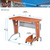 Techni Mobili Modern Computer Desk with Mobile CPU Caddy - Stylish and Practical