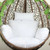 [No Swing] Beach Lounge Chair Swing Cushion Egg Hammock Basket Backrest Pillow Patio Courtyard Garden Office