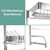 Over Sink Dish Drainer Drying Rack,MAJALiS 3-Tier 304 Stainless Steel Large Dish Racks for Kitchen Counter,Above Sink Organizer,