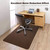Chair Mat For Hardwood Floor 47 In X 35 In Protector Chair Mat For Wood Tile Laminate Concrete Floor Black Dark Desk Accessories