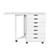 //Foldable PVC Wooden File Cabinet 106x34x76CM 7-D////rawers MDF White