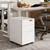 DEVAISE 3-Drawer Mobile File Cabinet with Smart Lock Pre-Assembled Steel Pedestal Under Desk White