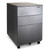 Aurora Modern SOHO Design 3-Drawer Metal Mobile File Cabinet with Lock Key Sliding Drawer, 