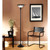 Better Homes & Gardens 70" Victorian Floor Lamp with Etched Glass Shade in Bronze Color