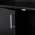 One drawer one layer frame double door MDF and PVC wooden filing cabinet black classic and generous suitable for office study