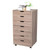 MDF with  Seven-Drawing Wooden Filing Cabinet Grey Oak Color File cabinets