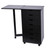 Wood Filing Cabinet  7 Drawer Gate Leg Roll Cart with Desk Black Color Office White Color  Office Cabinet File Cabinet