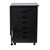 Wood Filing Cabinet  7 Drawer Gate Leg Roll Cart with Desk Black Color Office White Color  Office Cabinet File Cabinet