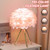 LED Feather Table Lamp 3 Colors Tripod Desk Lamp USB Bedside Night Light Metal Table Lights For Living Room 