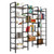 Etagere Large Open Bookshelf Vintage Industrial Style Shelves Wood and Metal bookcases Furniture for Home & Office