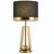 Nordic New Table Lamp Luminaria Office American Gold Metal Desk Lights for Home Cloth Led Decor Bedroom Study Glass Lighting
