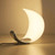 Italian Crescent Moonlight Reading Desk Lamp Creative LED Bedroom Study Moon Night Lights Nordic Decoration Landscape Room Decor