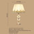 SAROK Crystal Table Lamp LED Modern Desk Light Home Luxury Creative Decorative Fabric for Foyer Bedroom Office Hotel