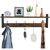 Homode Coat Rack with Shelf Wall Mount, 24 Inch Long Entryway Wall Shelf with Hooks, Wood Hanger with Storage Shelf for Bathroom