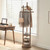 Wooden Coat Rack Freestanding With Storage Shelf and 3 Crossbar Standing Entrance Hall Living Room Furniture Home