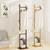Bamboo Dustproof Coat Rack Floor , Bedroom Hanger for Pants, Simple Modern Multifunctional Solid Wood Rack for Clothes