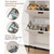 Modern Slim Hidden Shoe Organizer Tipping Shoe Rack With 2 Flip Drawers