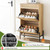 Hidden Shoe Storage Cabinet  Freestanding Shoe Organizer Rack for Entryway, with 3-Tier Adjustable Shelves