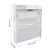 Modern Shoe Rack PVC Shoe Cabinet Tipping Bucket Storage Organizer 2 Layer White 66x17x81cm