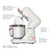 2023 New Beautiful 5.3 Qt Stand Mixer, Lightweight & Powerful with Tilt-Head, White Icing