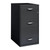 Space Solutions 3 Drawer Letter Width Vertical File Cabinet with Pencil Drawer, Charcoal filing cabinet  office 