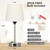 Table Lamps for Bedrooms Set of 2 Nightstand Lamp with USB C Port and AC Outlet Charging, Dimmable Touch Bedroom Lamp