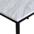 28.50 X 45.00 X 30.00 Inches Table Dining Tables Metal Dining Table With Laminated Faux Marble Top Portable Folding Tables Room