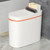 13/15 L Kitchen Compost Bin With Lid Plastic Narrow Trash Bin Waterproof Plastic Slim Wastebasket for Bedroom Office RV