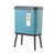 15L Creative Dustbin High Foot with Lid Large Capacity Press Type Waste Bin Kitchen Garbage Container Office Plastic Trash Can