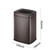 10 Liter 2.64 Gallon Household Garbage Bin Stainless Steel Open Top Office Trash Can