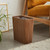 Japanese Light Luxury Seam Wooden Garbage Bin 12L Home Living Room Bathroom Trash Office Bucket Garbage