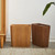 Japanese Light Luxury Seam Wooden Garbage Bin 12L Home Living Room Bathroom Trash Office Bucket Garbage