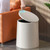 Black Lid Auto Trash Can Office Bathroom MiniNordic malist Bedroom Garbage Bin Aesthetic Poubelle De Cuisines Kitchen Gadgets