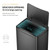 50L High Capacity Smart Trash Can Stainless Steel Automatic Sensor Waterproof Garbage Bin For Office Bathroom Kitchen Trash Bin